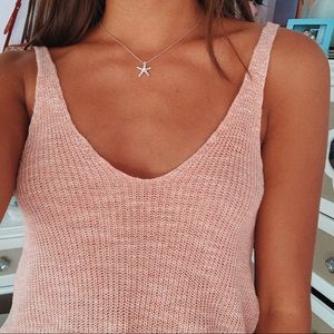 American Eagle Pink Sweater Tank